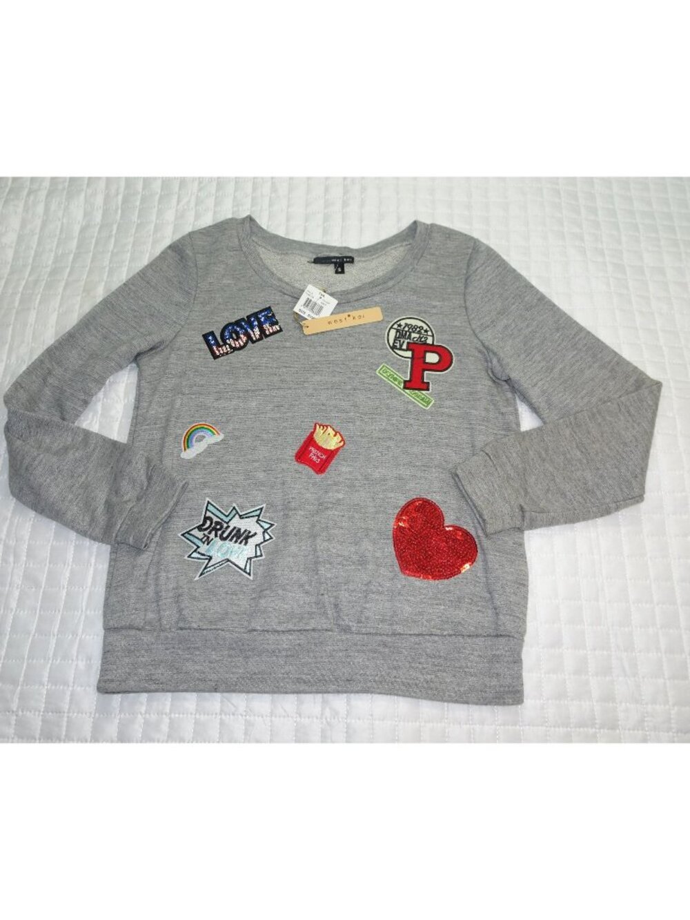 West Kei Gray My Loves Shirt Size Small